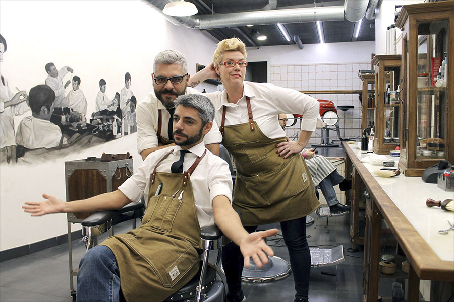 equipo barber peluqueros