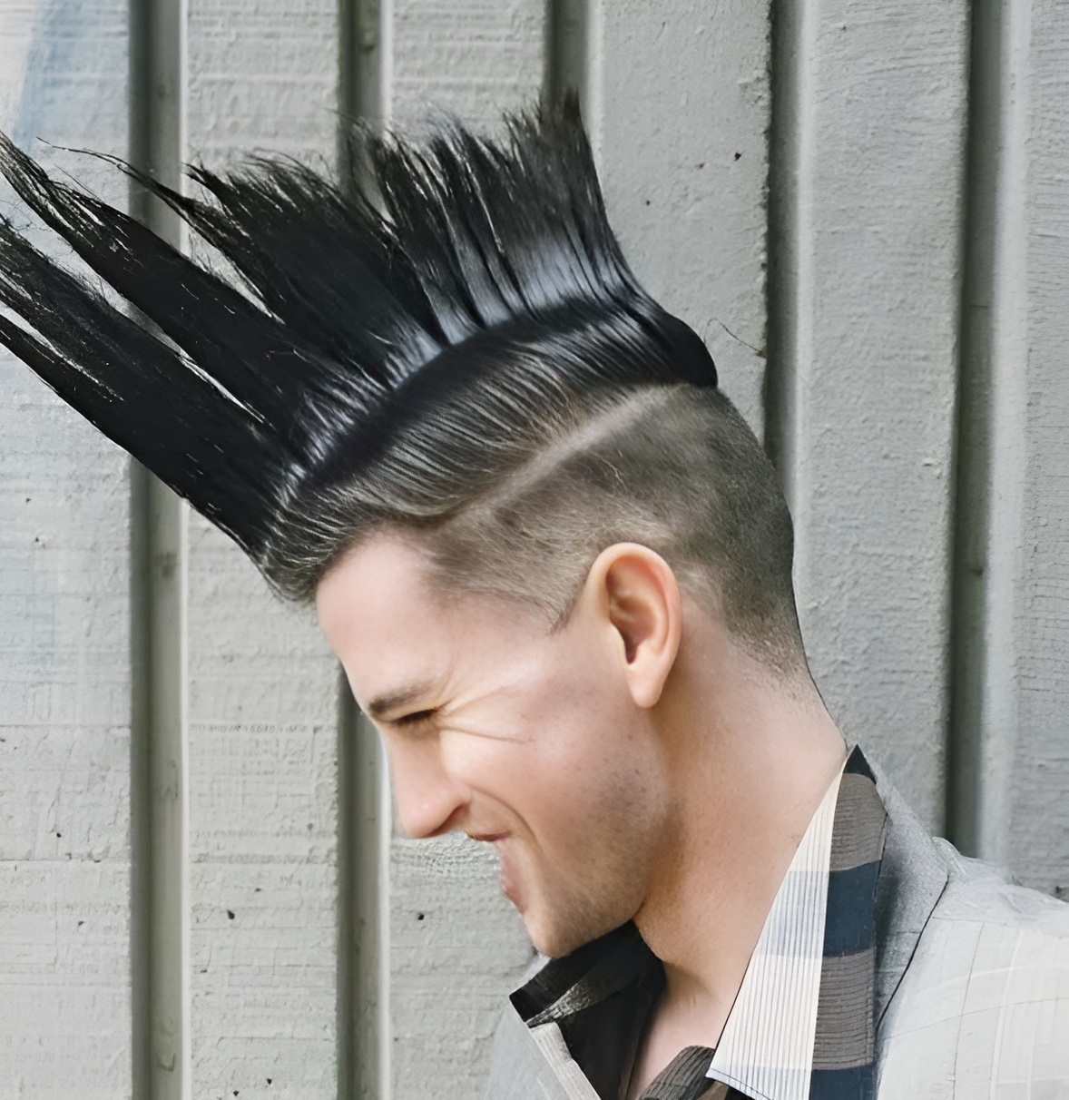 La falsa cresta de pelo punk