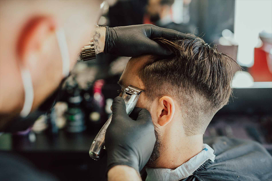 barber gato negro peluqueros