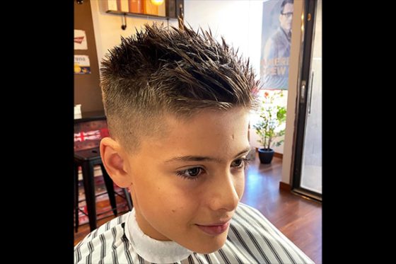 corte cabello niño barberia caballeros