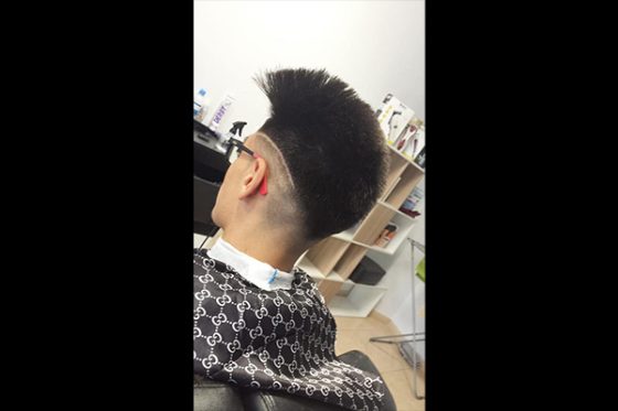 corte degradado alto barberia