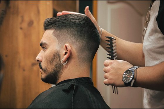 corte degradado barbaro barberia clasica