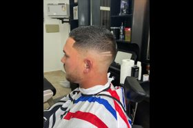 corte degradado linea teos barber