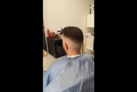 corte degradado niño barberia