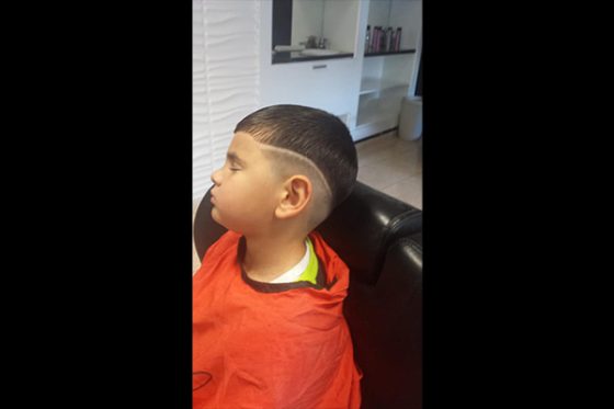corte linea niño barberia