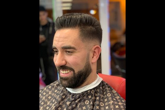 corte perfilado barba barberia maquina