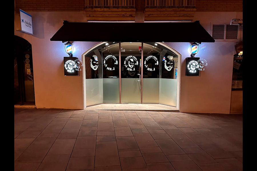 fachada barber shop mr j