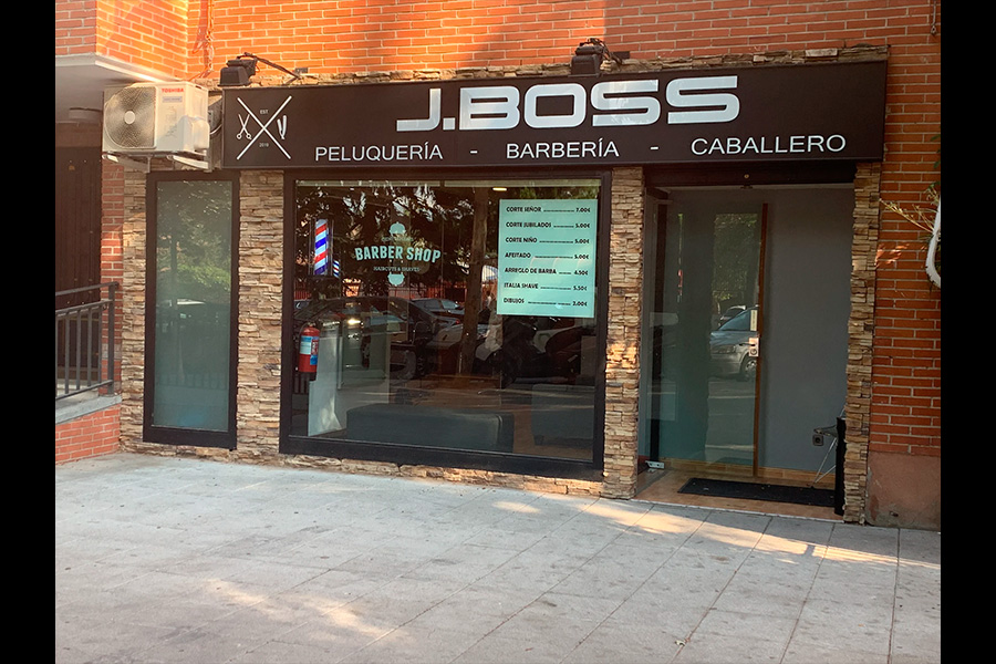 fachada barberia j boss