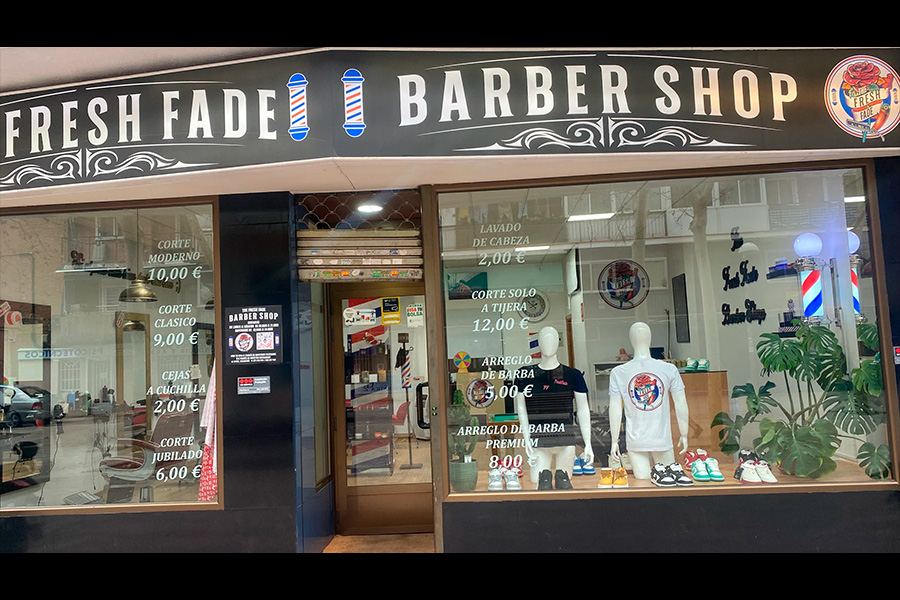 fachada fresh fade barber shop