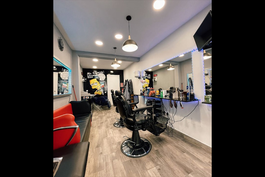interior peluqueria al corte