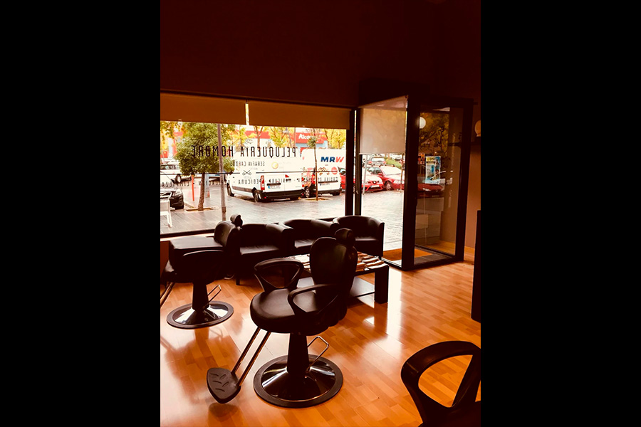 sillas interior peluqueria h hombre