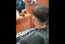 Sadkibarber corte estilo linea