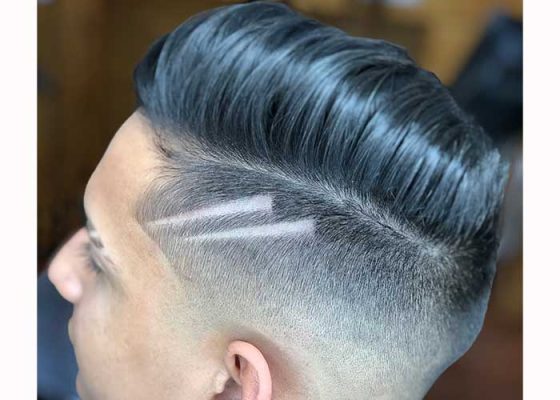 corte con diseño Yen Barber Shop