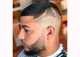 corte y barba con diseño Yen Barber Shop