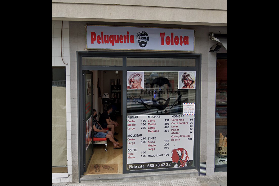 prinicpal Peluquería barbería tolosa
