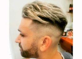 barba y color peluquería amarillo
