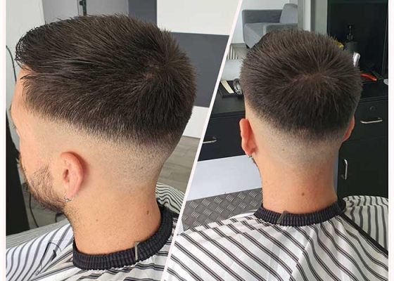 Corte caballero tirante barberia peluqueria
