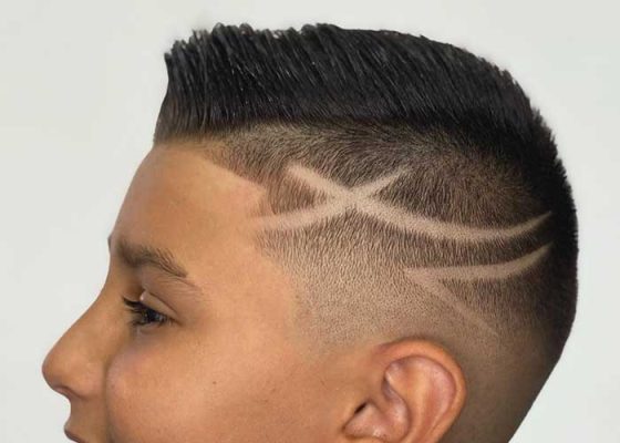 Corte con diseño paris barber shop