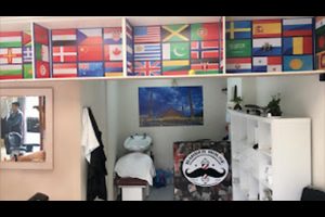barberia espacio trabajo implementos