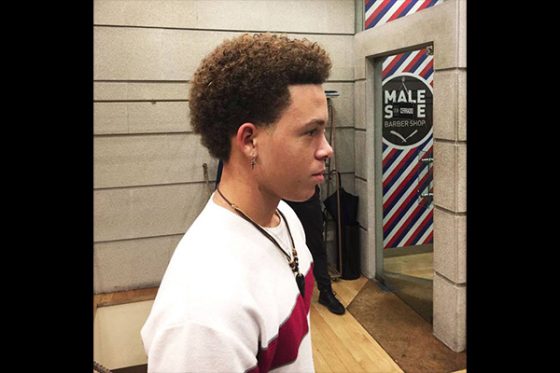 corte afro male side barber shop