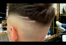 corte cabello lineas navaja