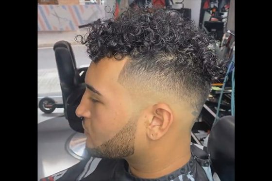 corte curly adulto barberia jordan
