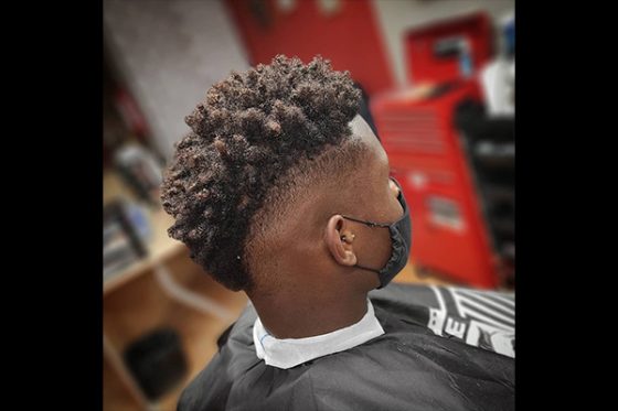 corte curly la barberia