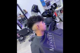 corte curly mendieta barber