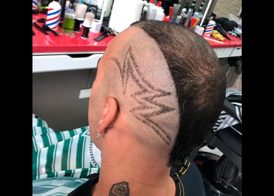 corte de pelo con lineas adil peluqueria