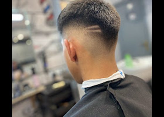 corte degradado con lineas