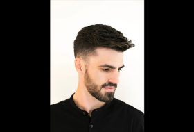 corte degradado perfilado barba