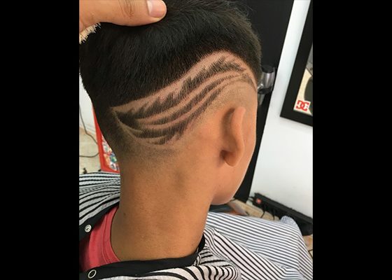 corte estilo b crew barbershop
