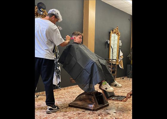 corte estilo degradado niño