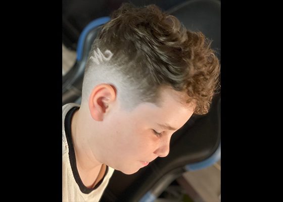 corte estilo lineas niño