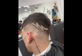corte estilo zigzag