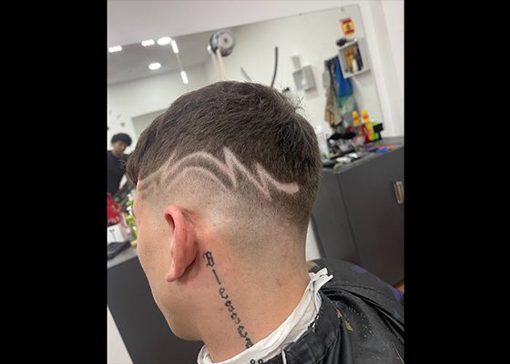 corte estilo zigzag