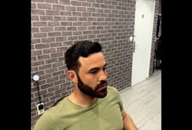corte tijera barba perfilada