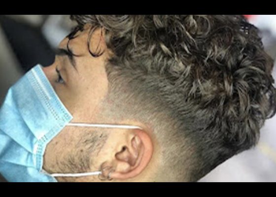 corte tijera con rapado