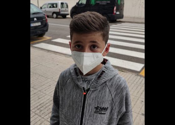 corte tijera niño