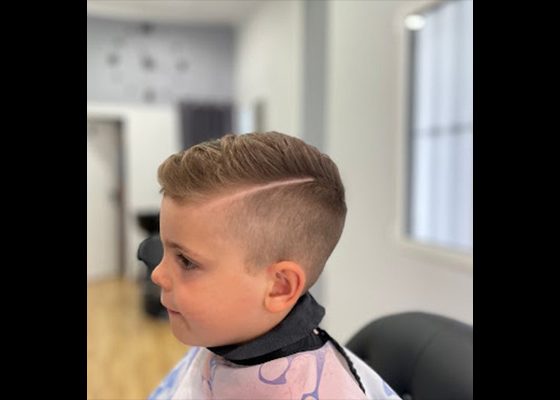 degradado corte niño linea