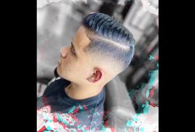 estilo corte linea barberia degradado