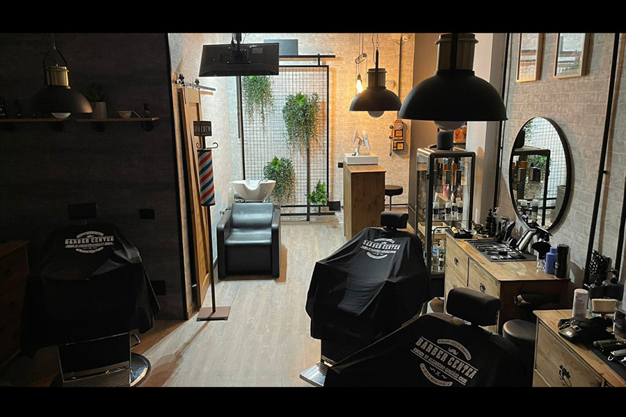 interior barber center galeria