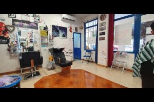 interior barber old star