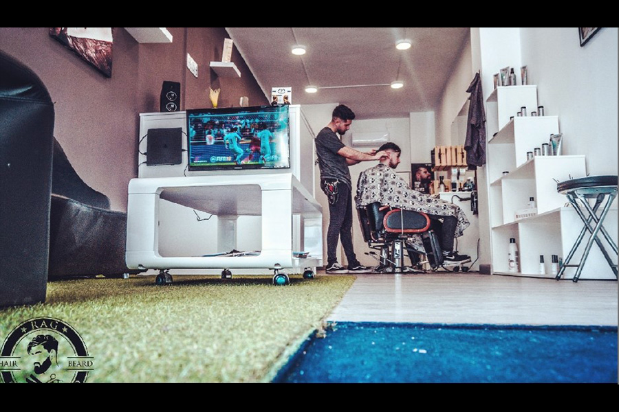 interior barber studio rag