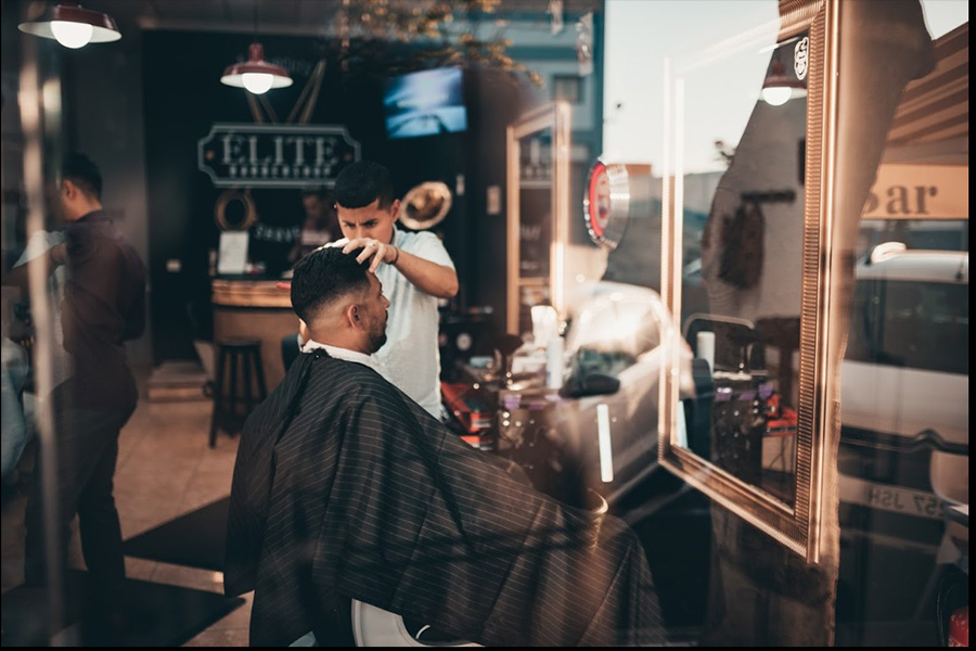 interior estilo elite barbershop