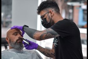 perfilado barba barberia