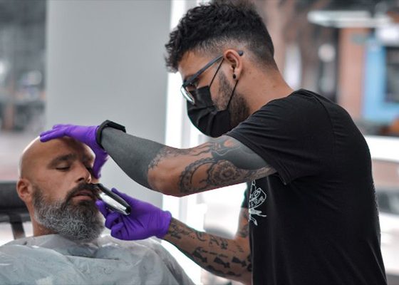 perfilado barba barberia