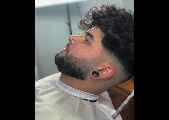 perfilado barba barberia