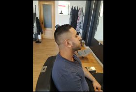 perfilado barba corte degradado