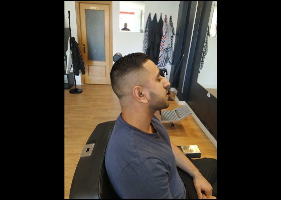 perfilado barba corte degradado